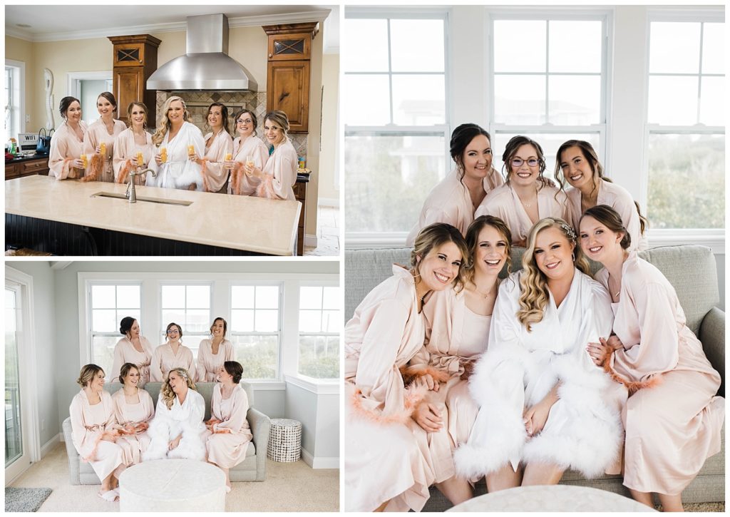 Bridesmaids getting ready at Casa Monica Wedding in St. Augustine, Florida. Taken by Captured By Lau Photography, a Florida Wedding Photographer.