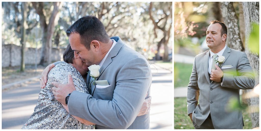 Groom portraits  at the Fountain of Youth Wedding in St. Augustine, Florida. Photos by Captured By Lau Photography, a Florida Wedding Photographer. 