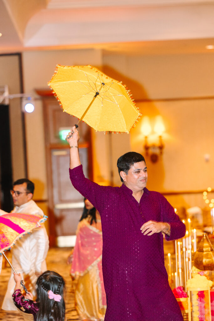 Bride and guests dancing Garba at Renaissance St. Augustine wedding filled with color, music, and tradition