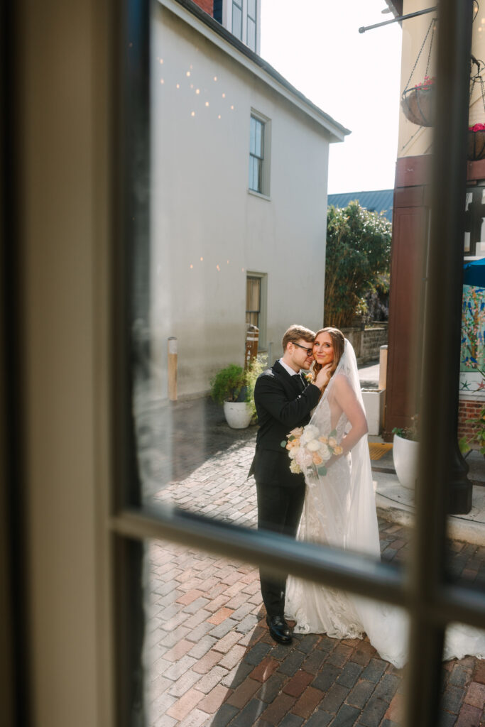 Wedding ceremony at 9 Aviles in downtown St. Augustine, photographed by downtown St. Augustine wedding photographer