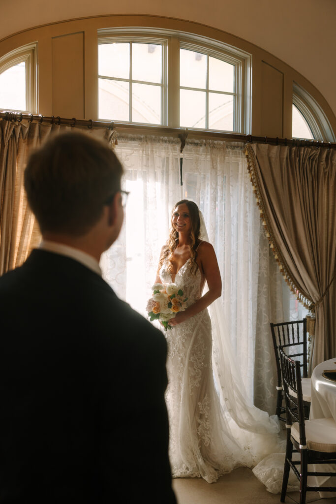 Wedding ceremony at 9 Aviles in downtown St. Augustine, photographed by downtown St. Augustine wedding photographer