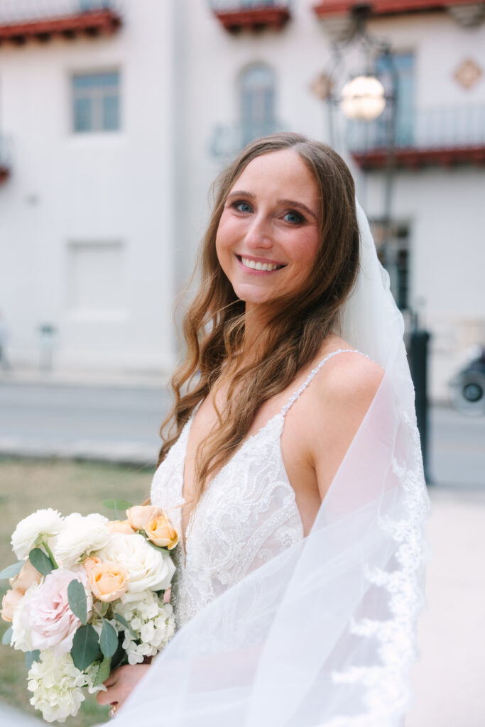 Wedding ceremony at 9 Aviles in downtown St. Augustine, photographed by downtown St. Augustine wedding photographer