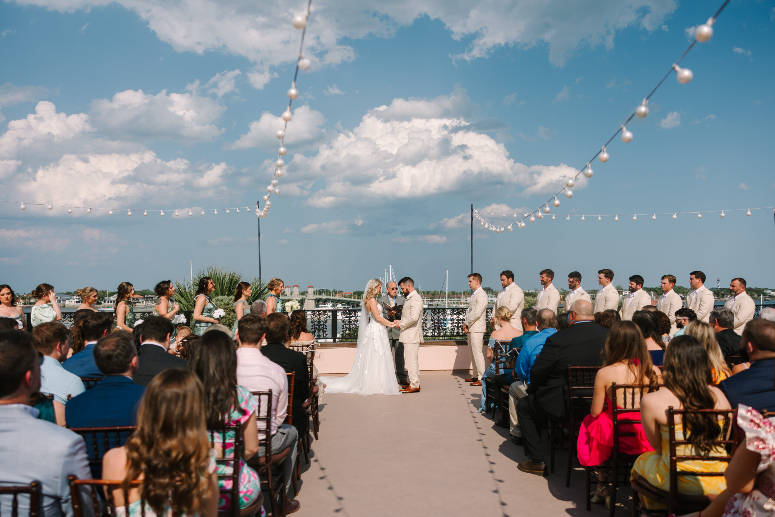 The White Room Wedding Rooftop ceremony by Laura Perez photography