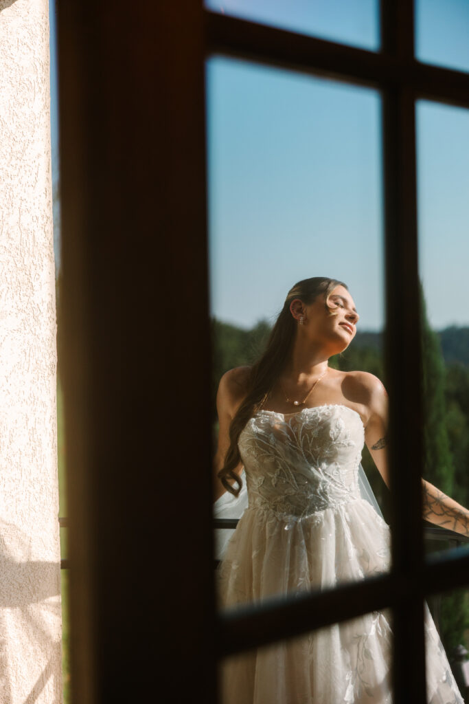 Bride portrait at Stone Haven, a European inspired wedding venue in North Alabama