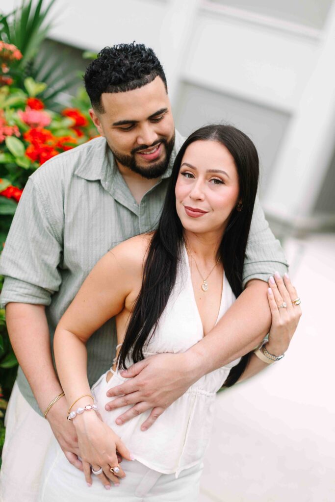 couple in riviera maya hard rock all inclusive hotel engagement photos 